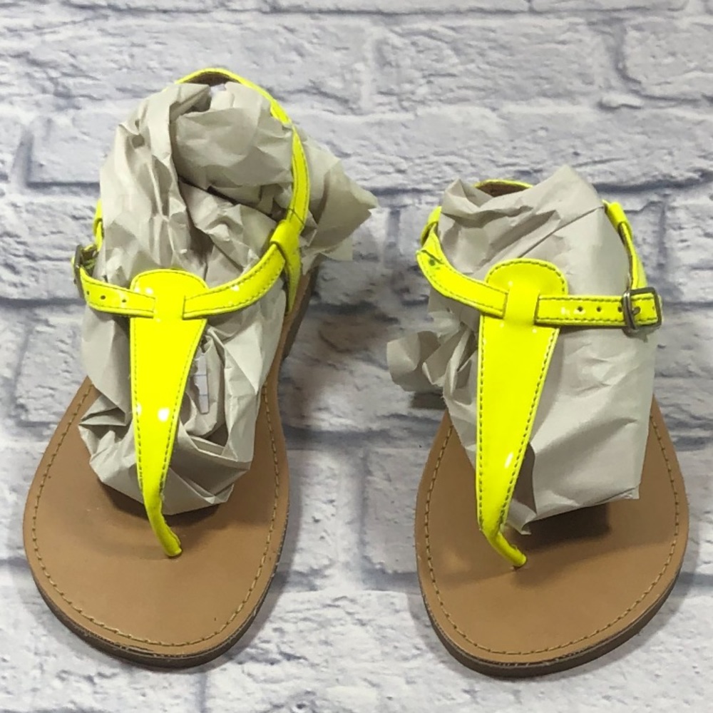 Girl Xhilaration Highlighter Yellow Thong Sandal